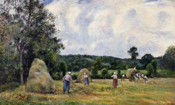 Camille Pissarro : The Harvest at Montfoucault II